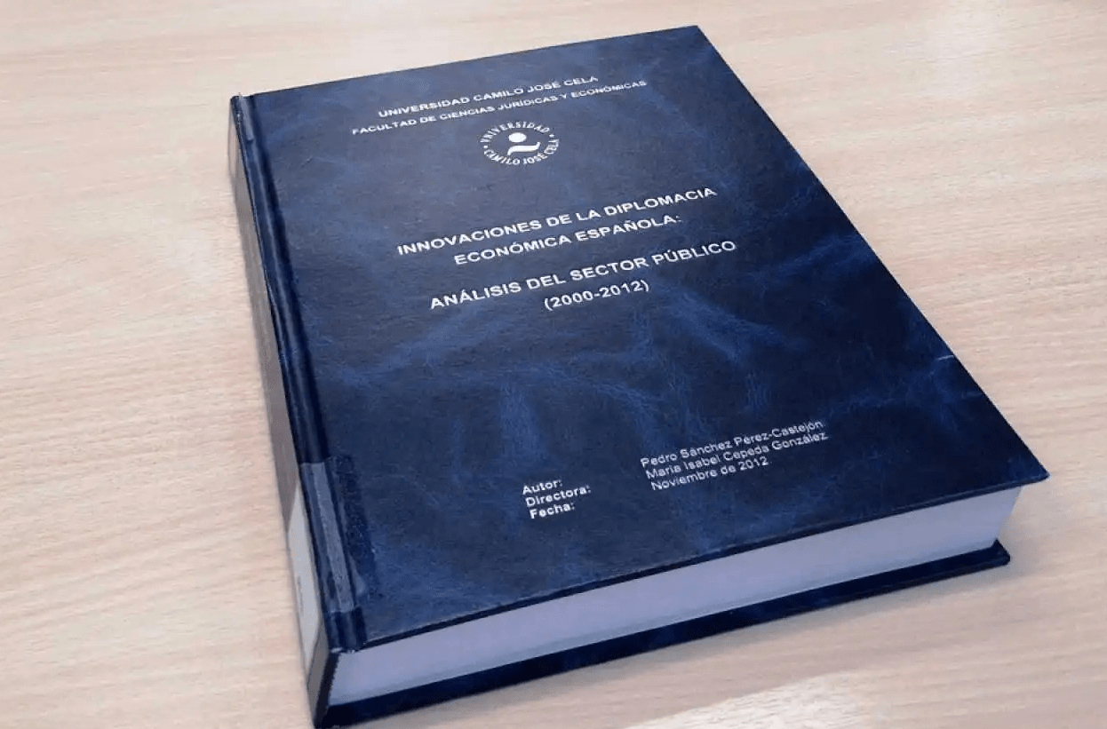 Tesis doctoral de Pedro Sánchez. Imagen de RTVE.